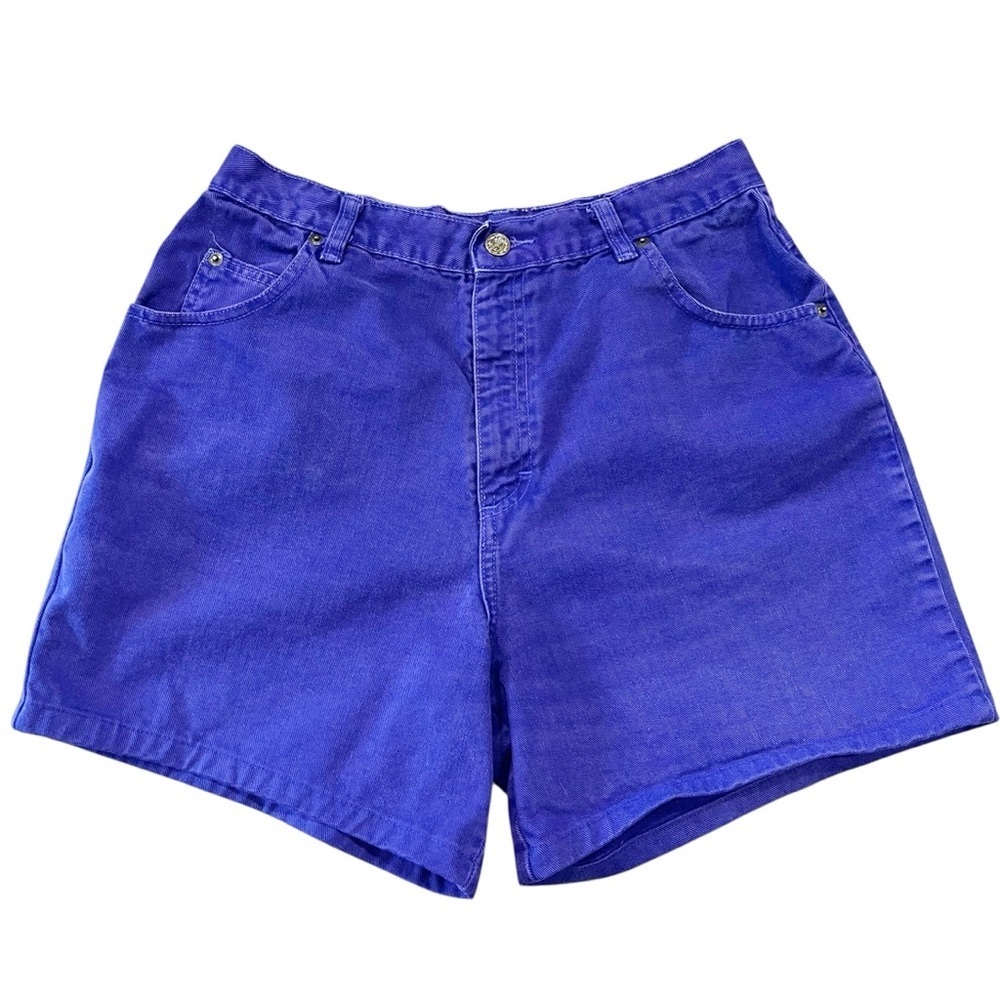 Vintage Sostanza Shorts Women’s *Size 6 Purple Denim 90s Mom Jeans High Rise